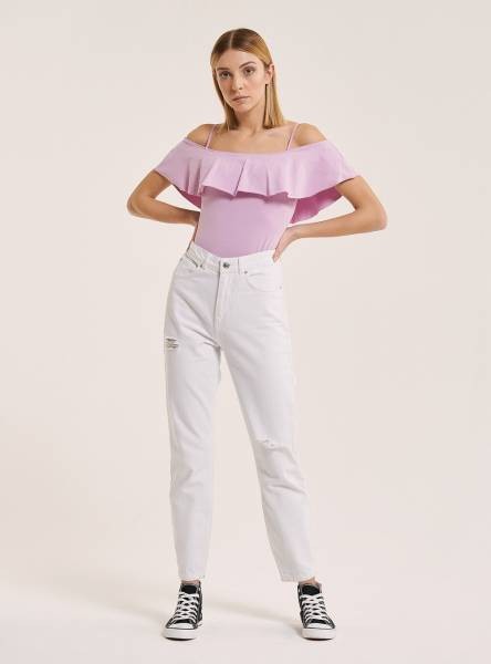 Alcott Ruffle Bodysuit - Lilac