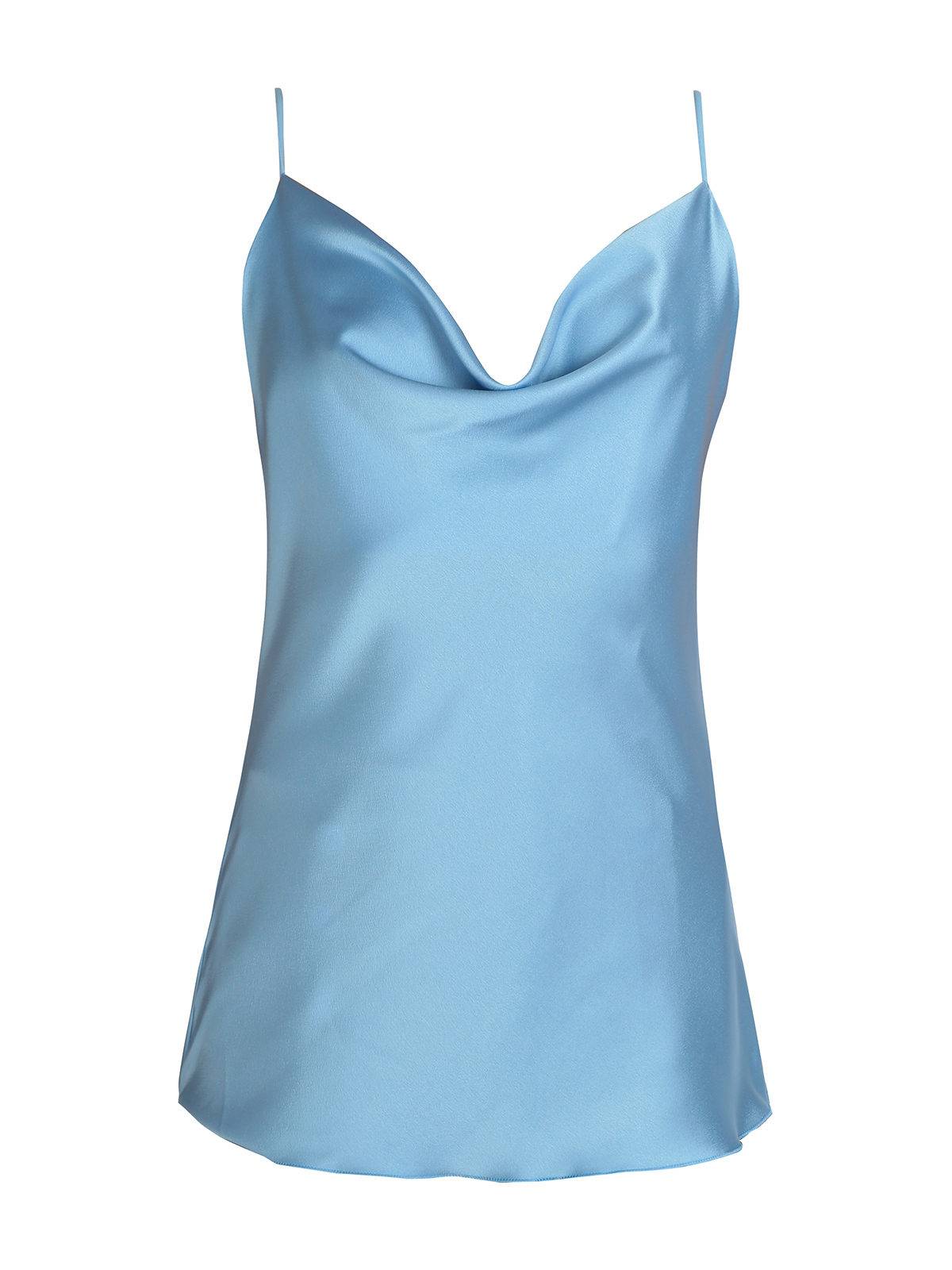 Cowl Neck Blouse - Sky