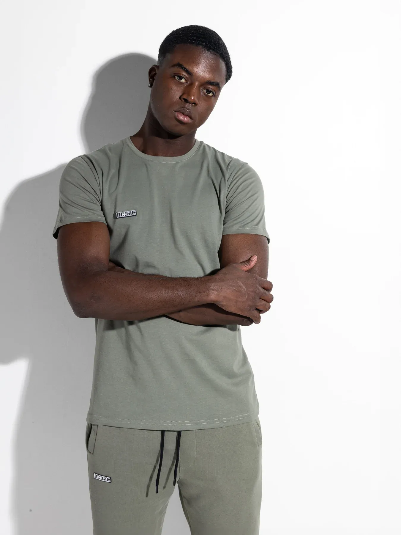 MagicBee Back Logo Tee - Khaki
