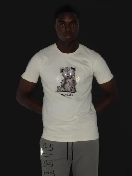 MagicBee Reflective Teddy Tee - Beige