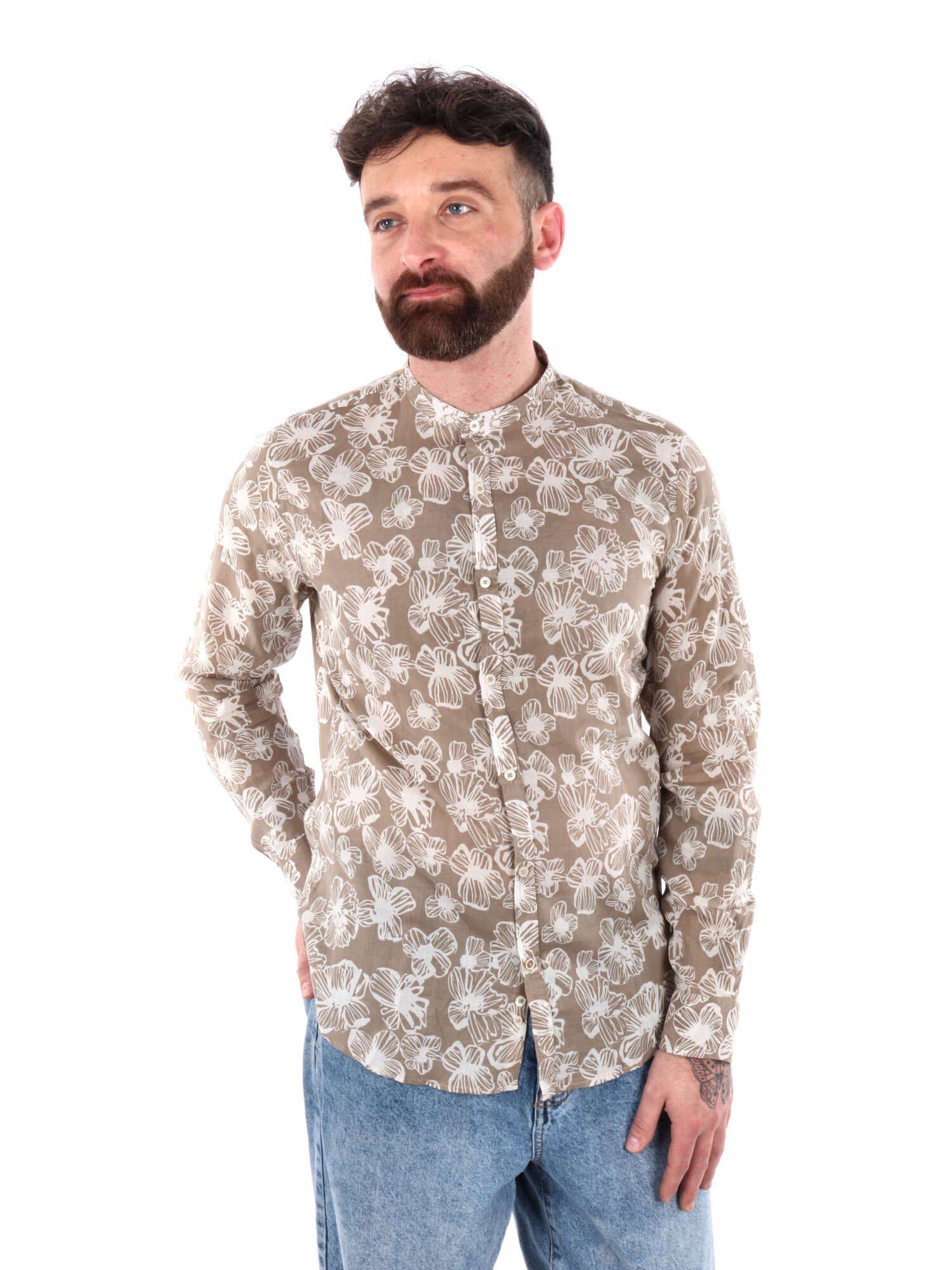 Printed Shirt - Beige