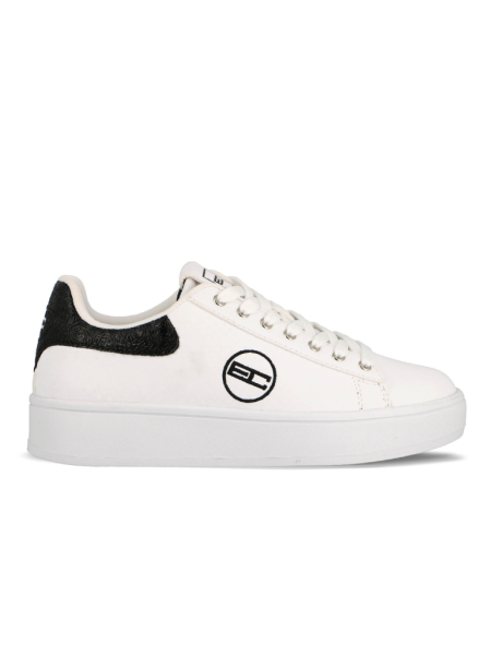 Enrico Coveri Sneakers ULAMA METAL GLITTER - White/Black