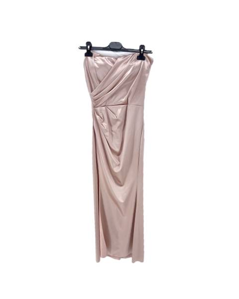One Shoulder Maxi Dress - Pink