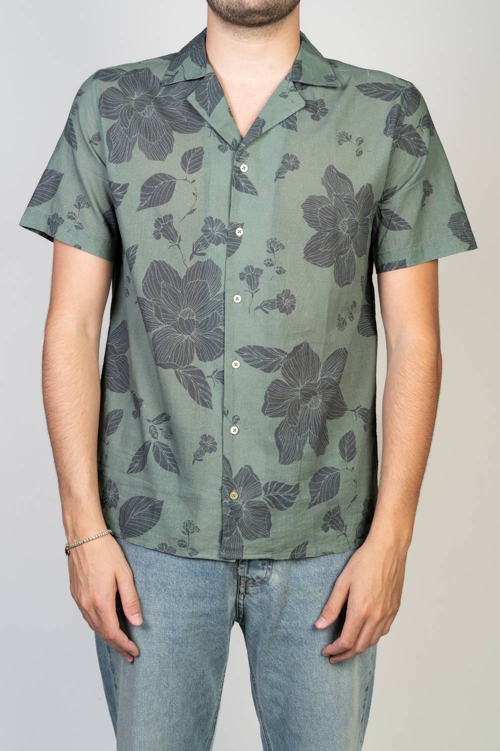 Printed Shirt - Khaki