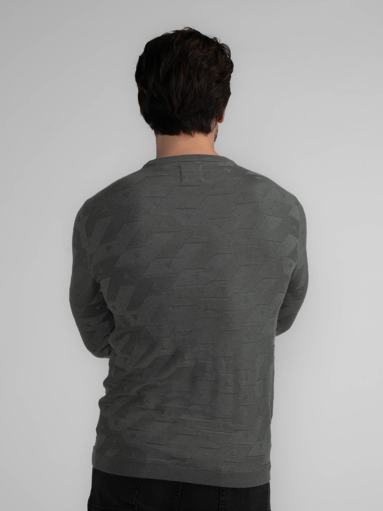 Petrol Fine-knit Jumper Delta - Khaki
