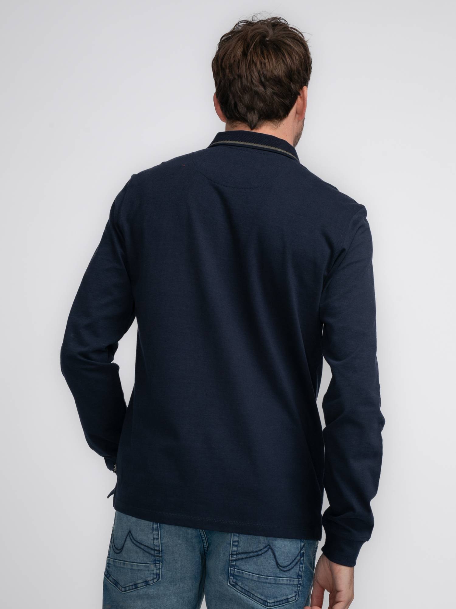 Petrol Polo Long Sleeve - Blue