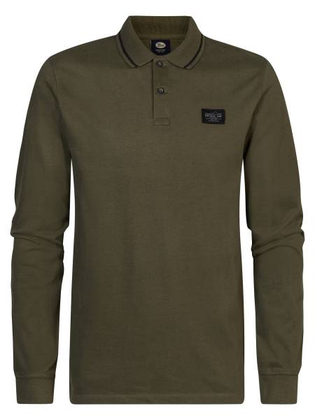 Petrol Polo Long Sleeve - Khaki