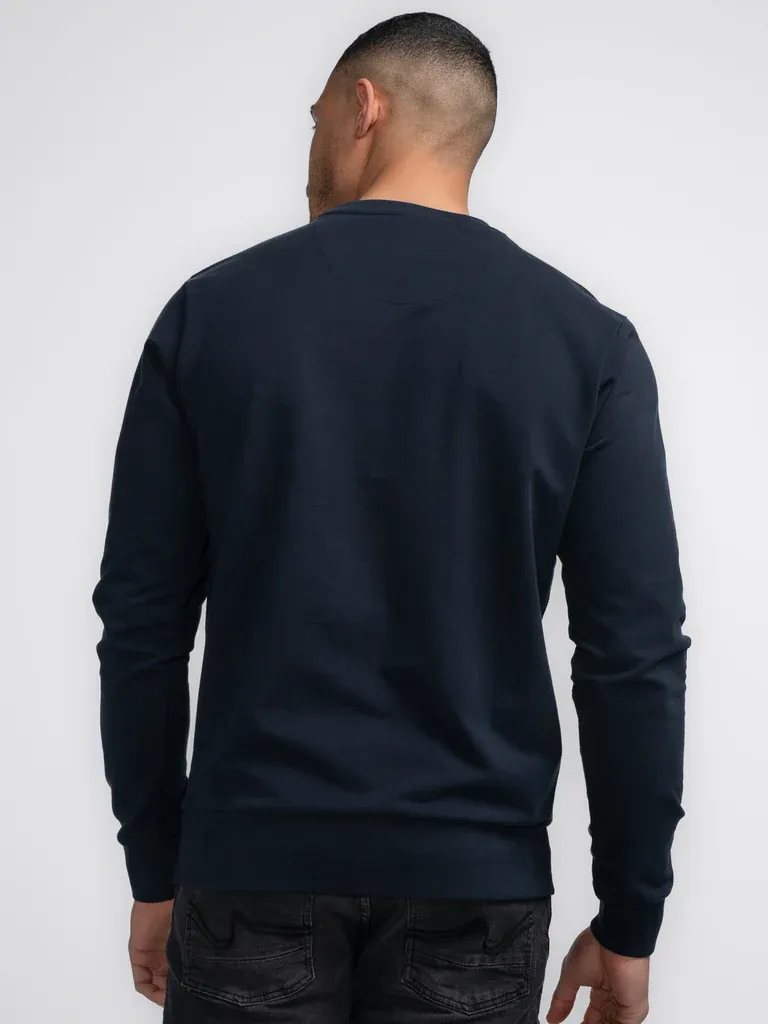Petrol Plain Sweater Unalakleet - Blue