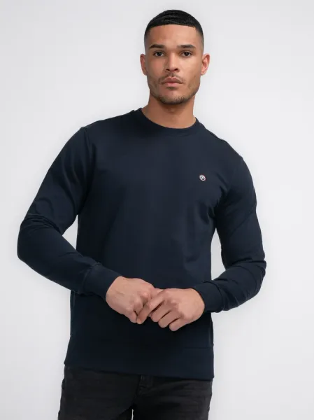 Petrol Plain Sweater Unalakleet - Blue