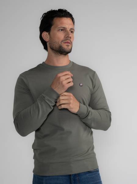 Petrol Plain Sweater Unalakleet - Khaki