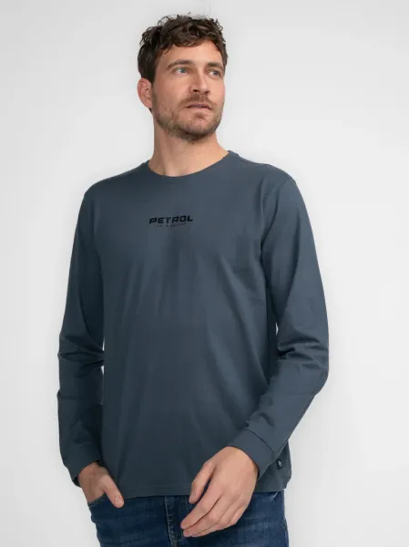 Petrol Long-sleeved T-shirt Meares - Blue
