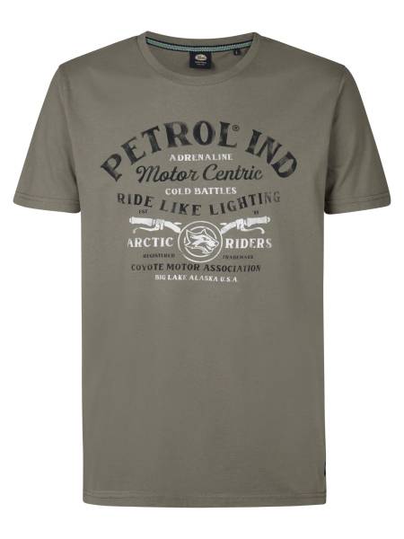 Petrol T-Shirt Classic Print - Khaki