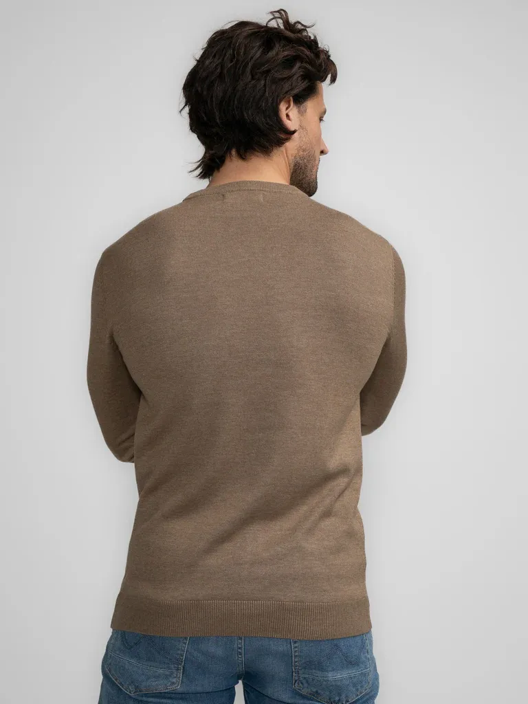 Petrol Fine-knit Jumper Nenana - Beige