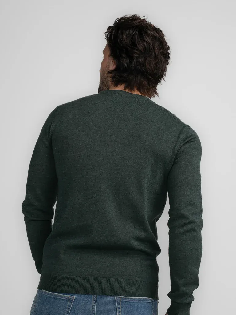 Petrol Fine-knit Jumper Nenana - Green