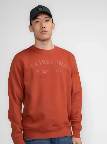 Petrol Artwork Sweater Ruth - Brick