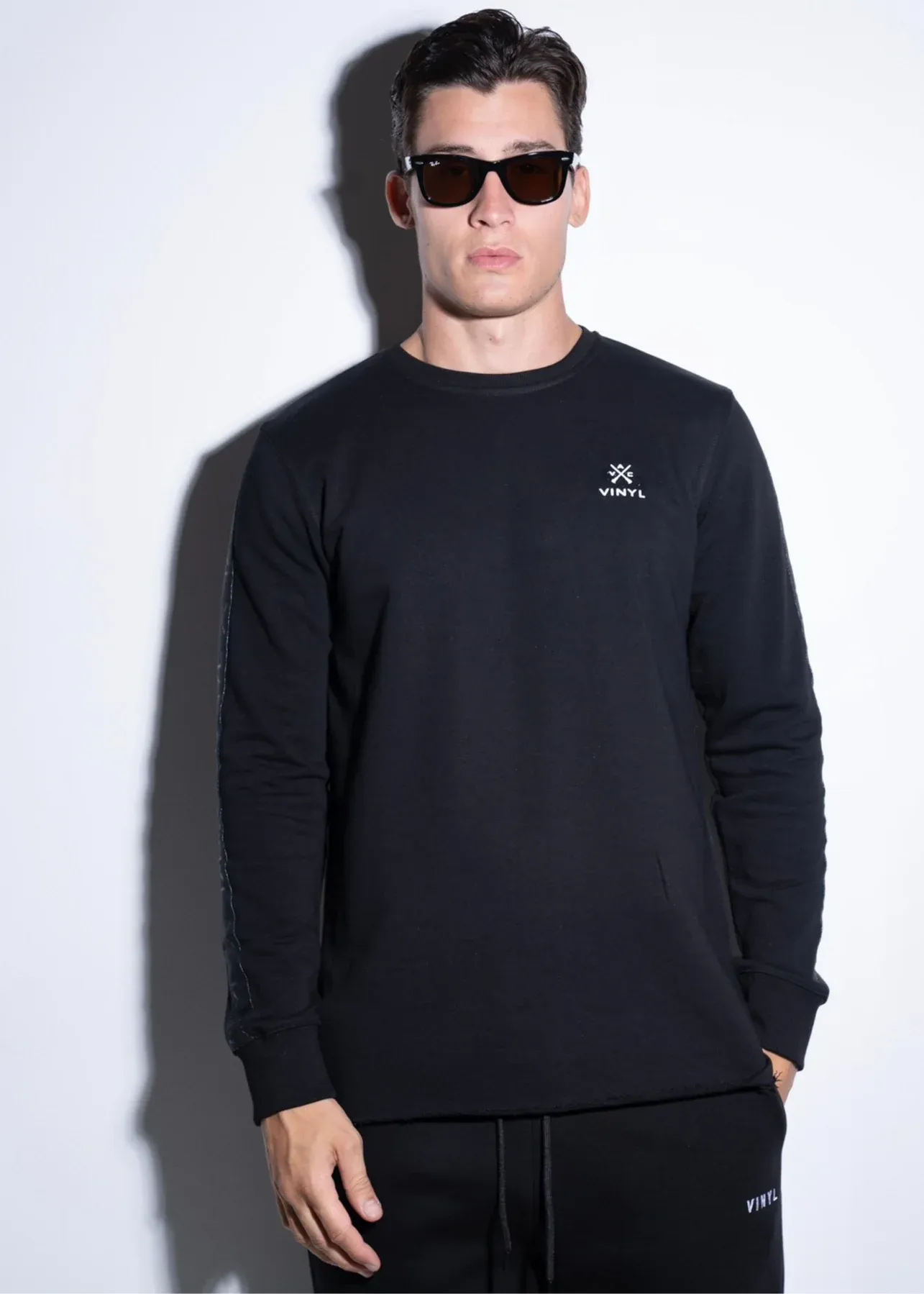Vinyl Taped Tee - Black