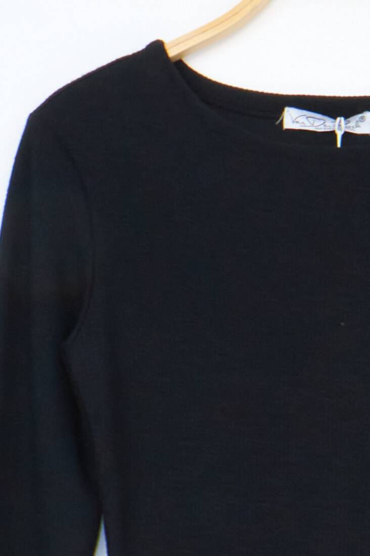 Long Sleeve Bodycon Dress - Black
