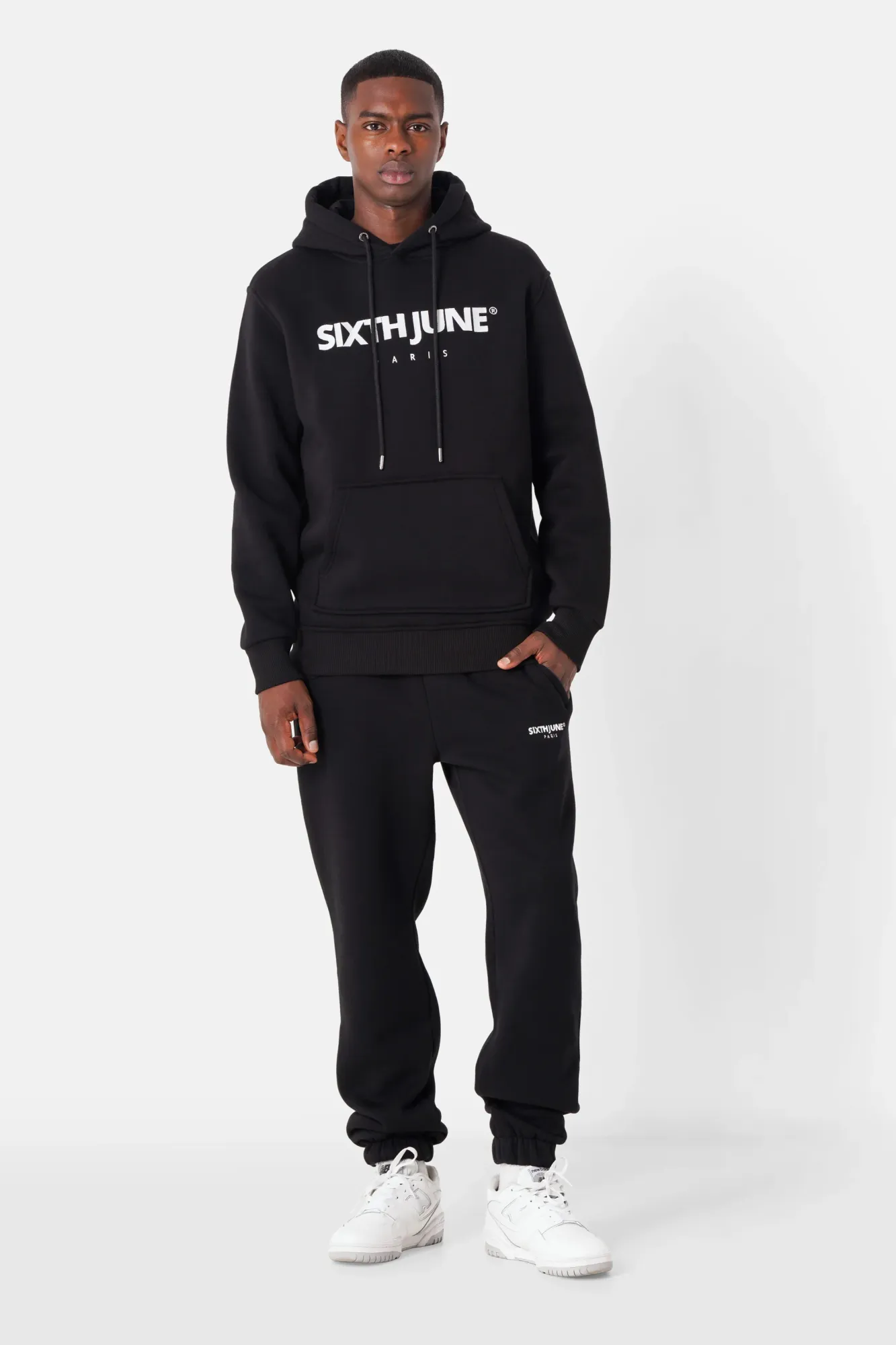 Sixth June Fleece Logo Hoodie - Black