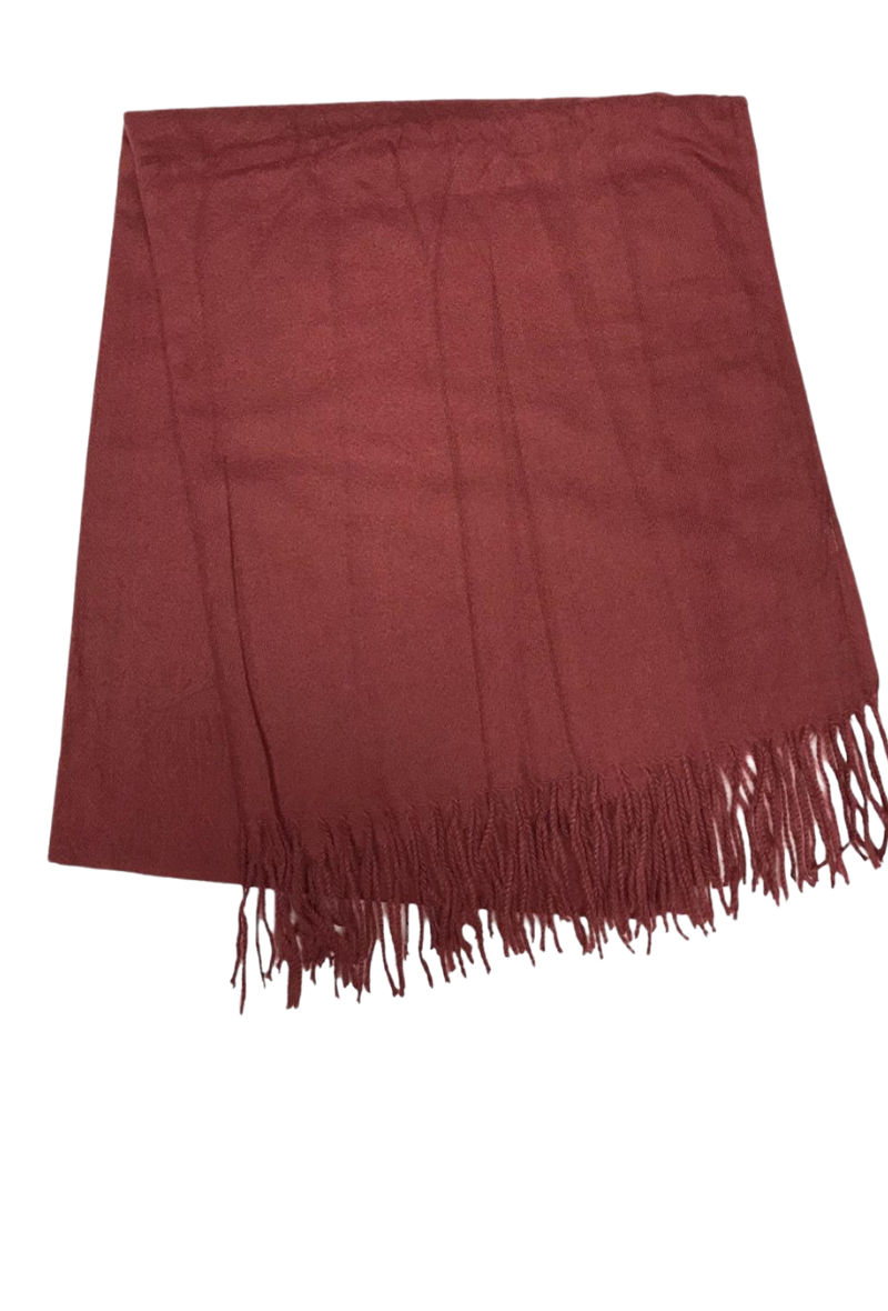 Plain Scarf - Bordeaux