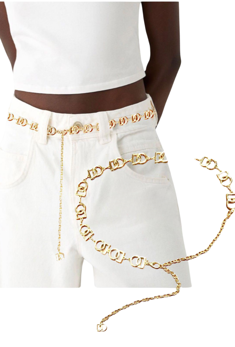 Metal Belt Chain - Gold