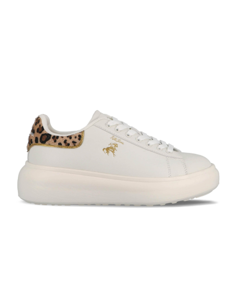 Rifle Jeans Leopard Sneakers - White