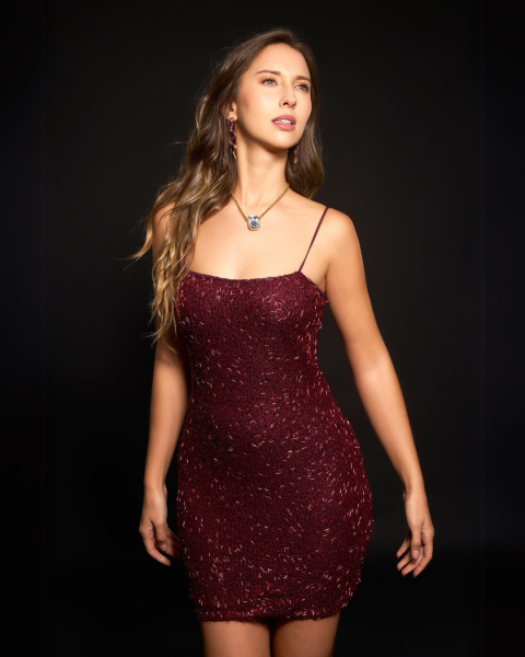 Elegant Party Dress - Red
