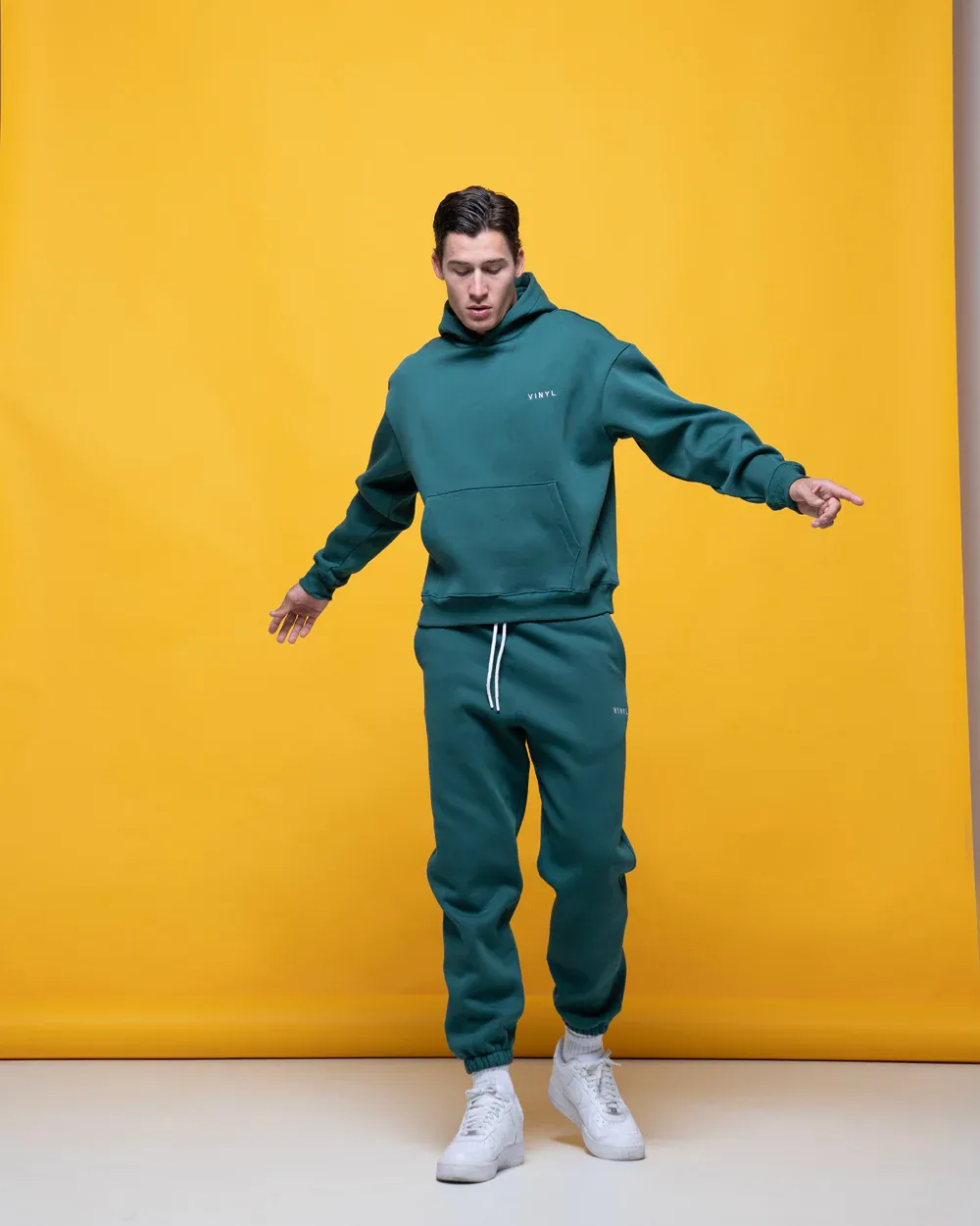 Vinyl Needlecraft Logo Hoodie - Green