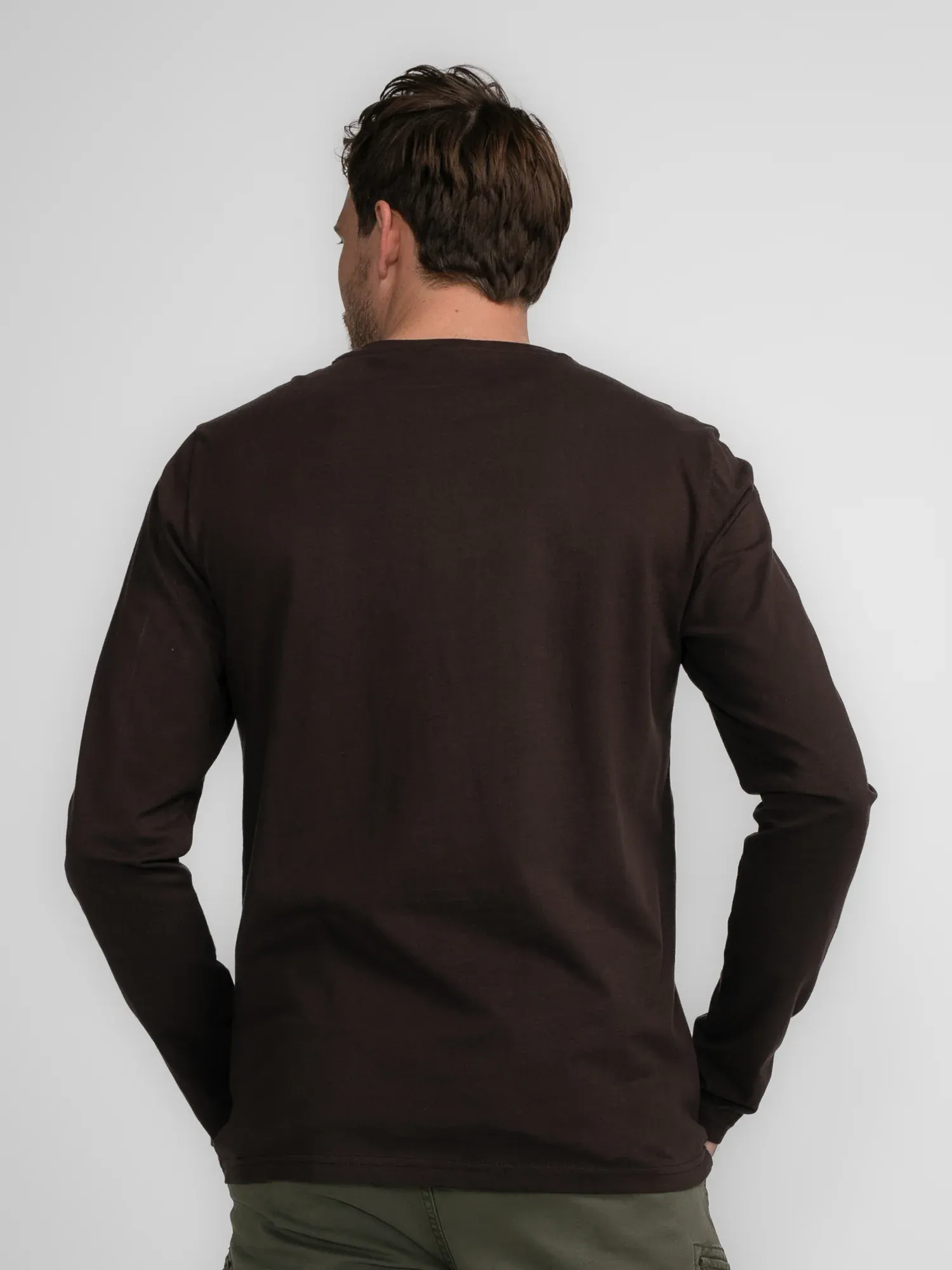 Petrol Logo Long-sleeved T-shirt Anderson - Brown