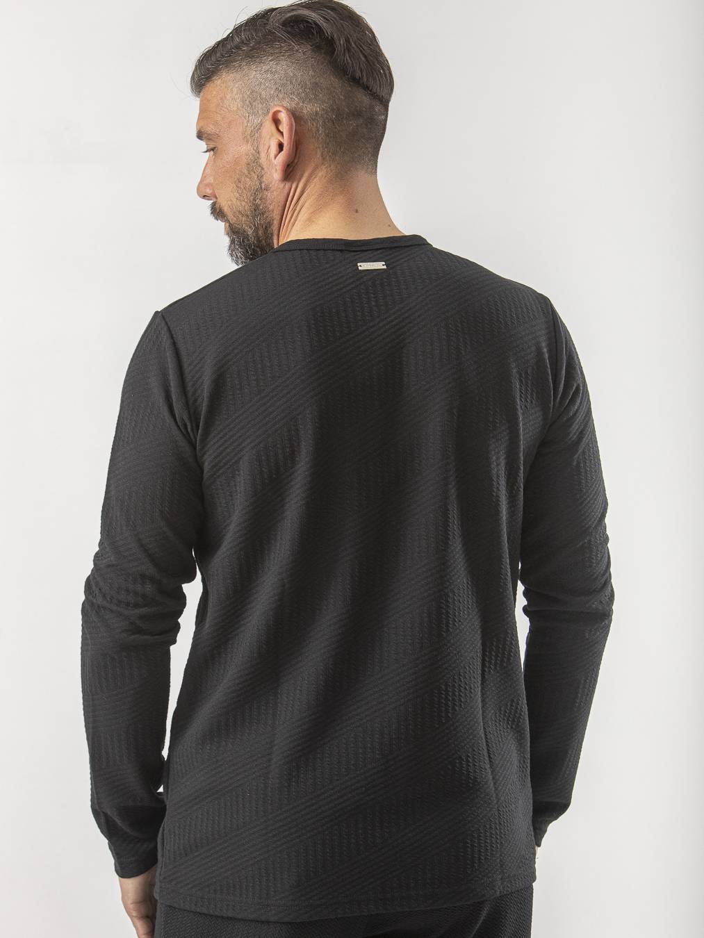 Martini Textured T-shirt - Black