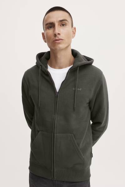 Blend Full Zip Sweater BHDOWNTON - Khaki