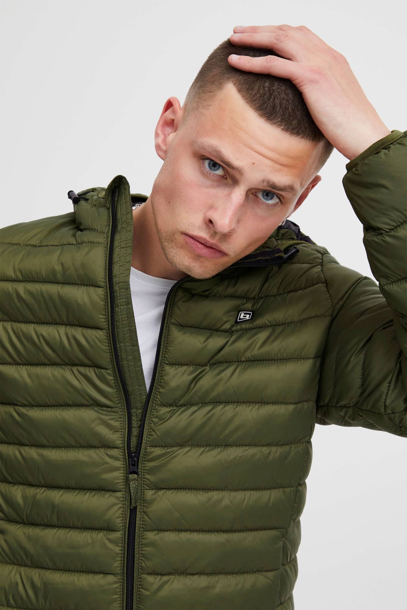 Blend Hooded Jacket BHROMSEY - Khaki