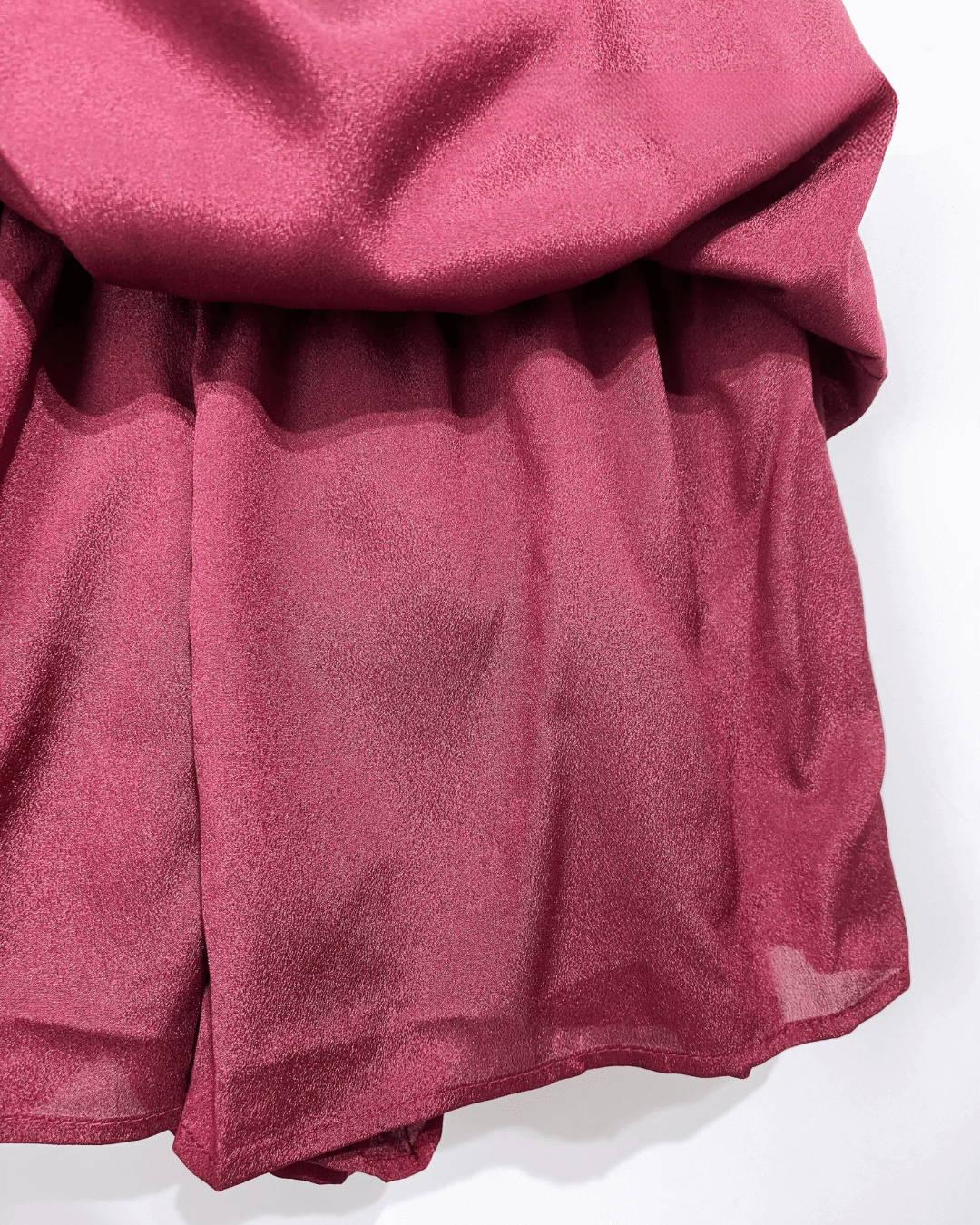Balloon Sequin Skirt - Red
