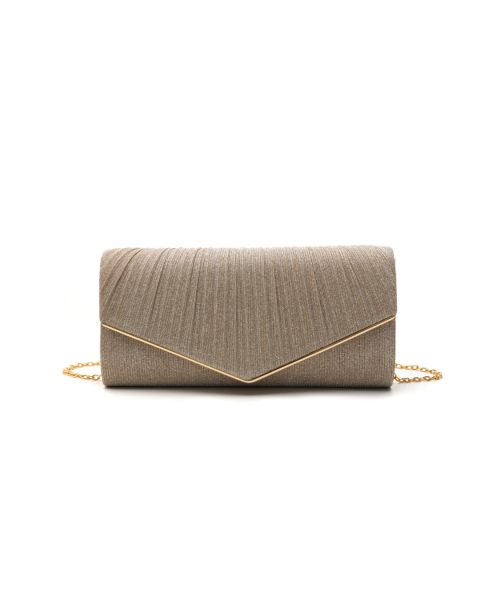 Glittery Clutch Bag - Gold