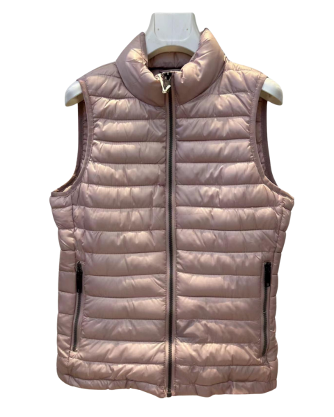 Metallic Lightweight Vest Jacket - Pink