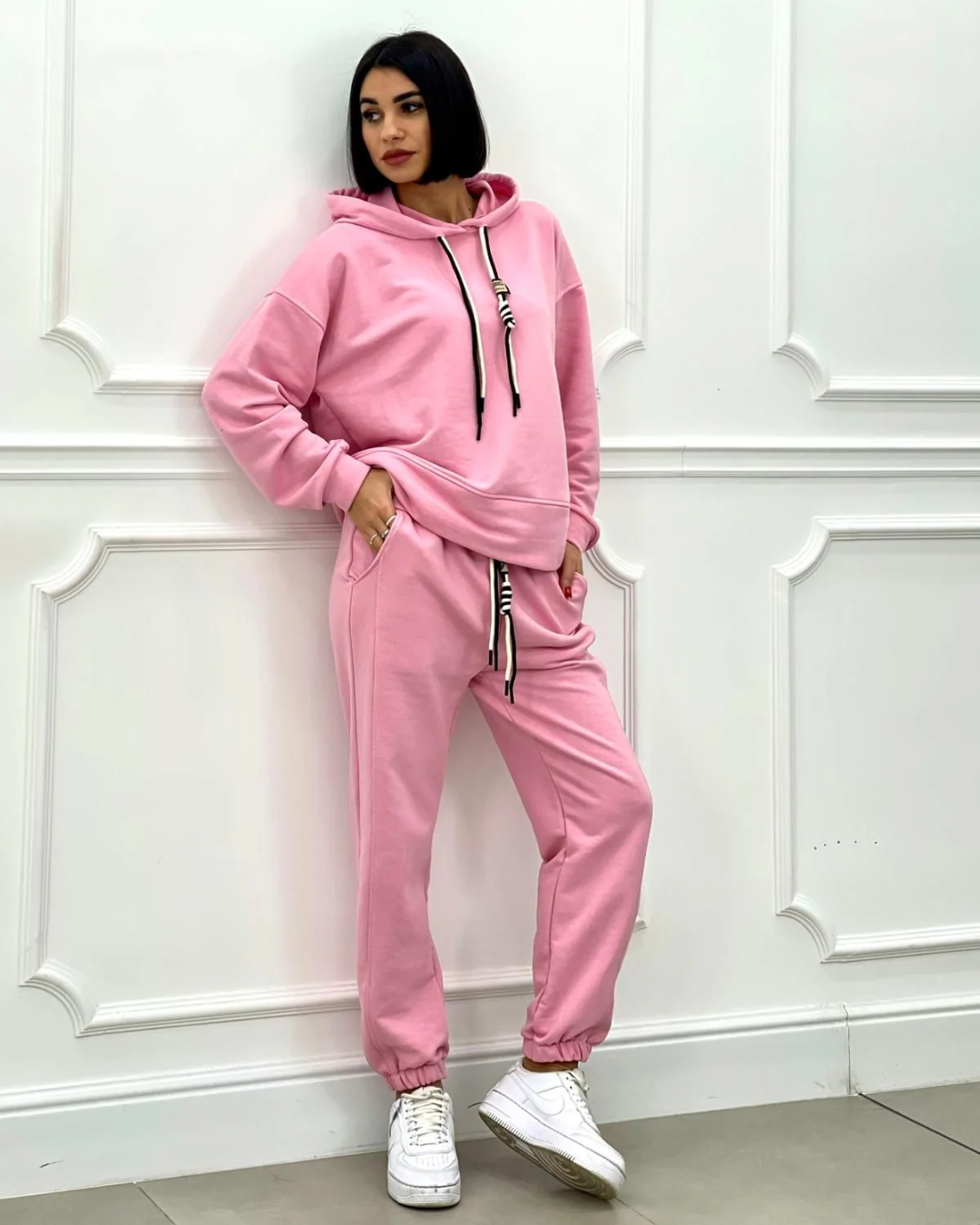 Hooded Sweatshirt - Pink
