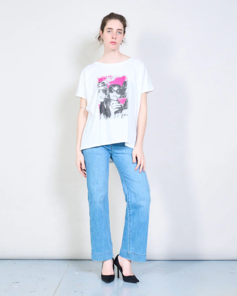 Party Night Graphic T-shirt - White