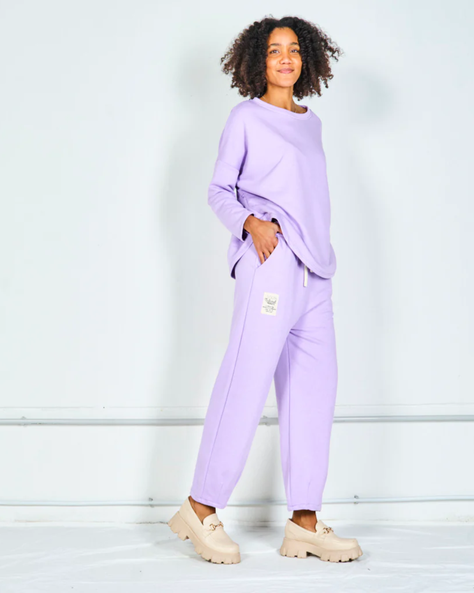 Relaxed Jogger Pants - Lilac