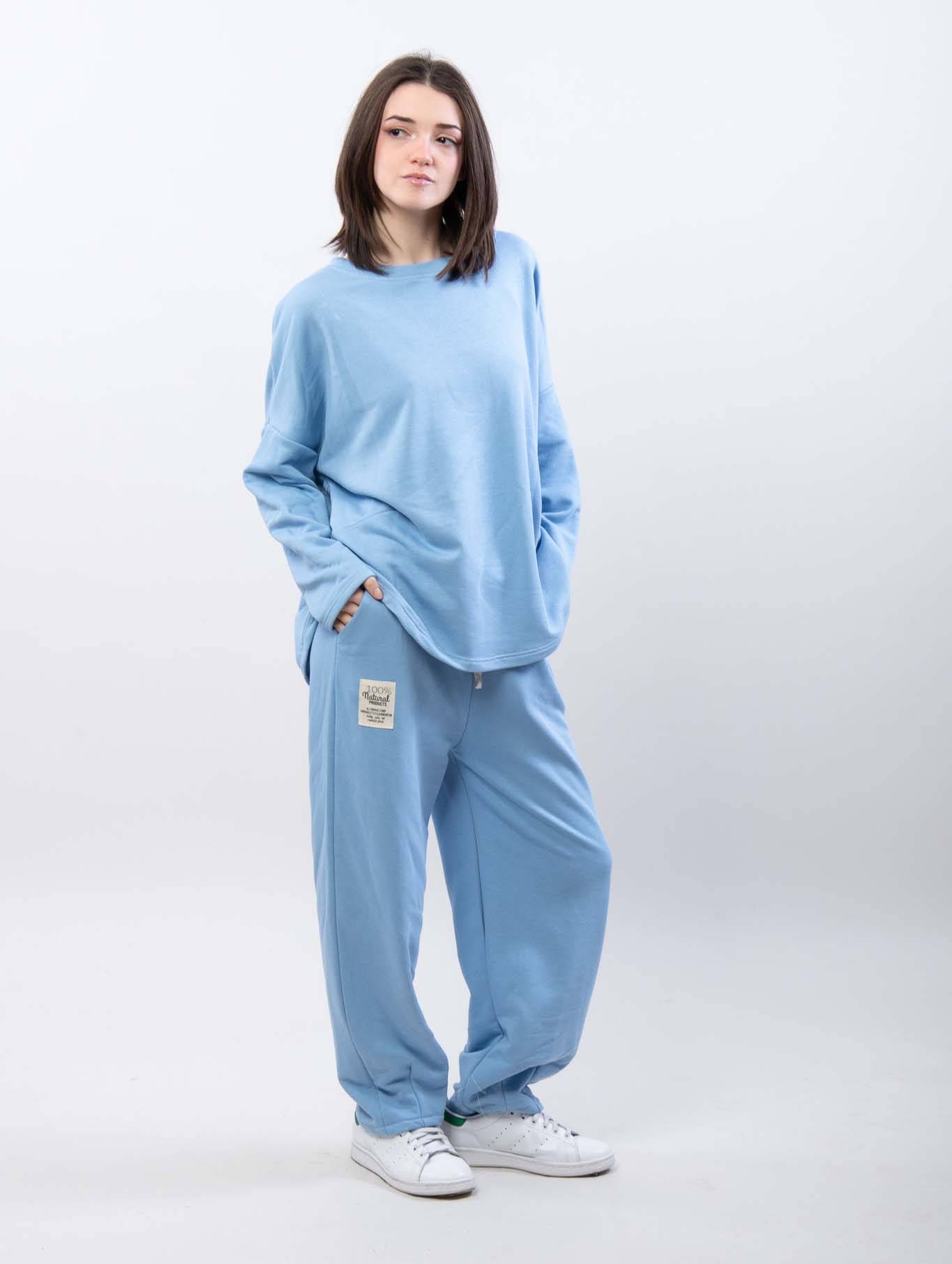 Relaxed Jogger Pants - Sky Blue