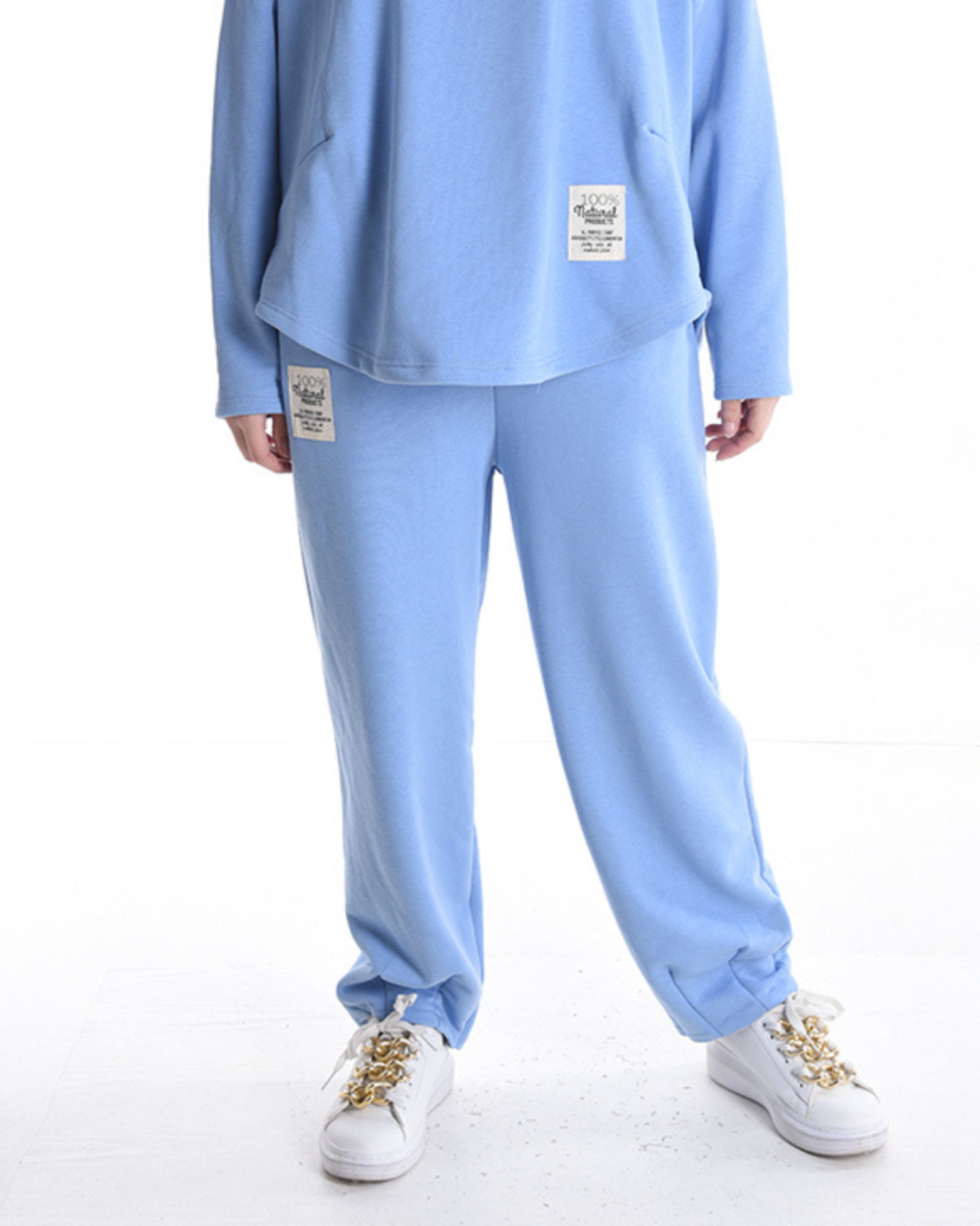 Relaxed Jogger Pants - Sky Blue