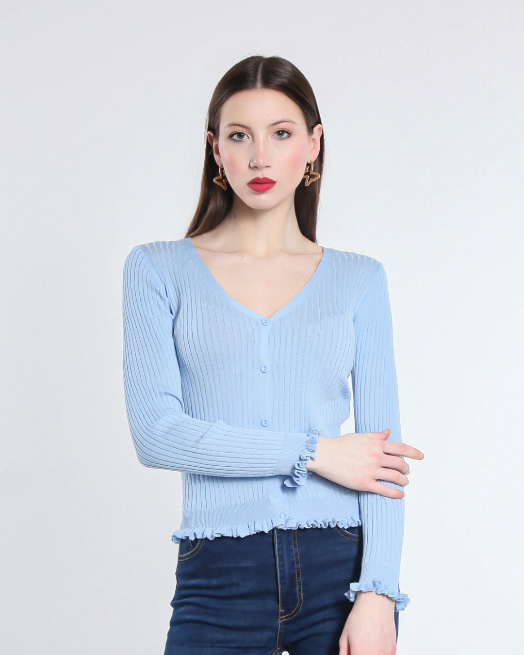 Viscose Cardigan - Sky Blue