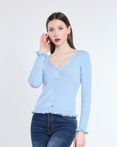 Viscose Cardigan - Sky Blue