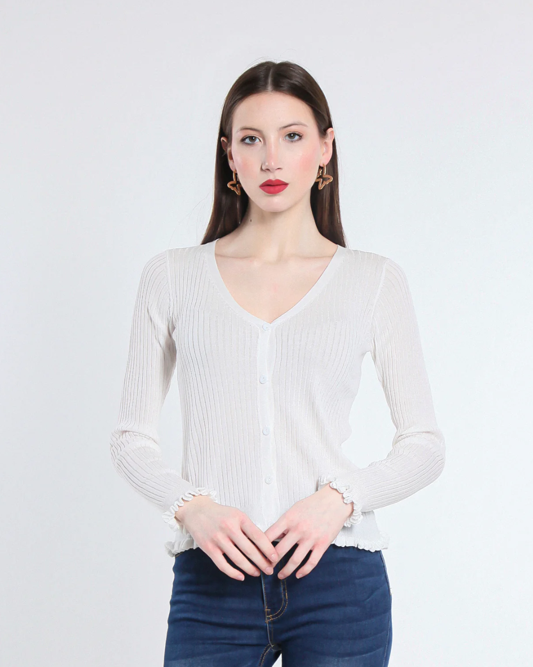 Viscose Cardigan - White