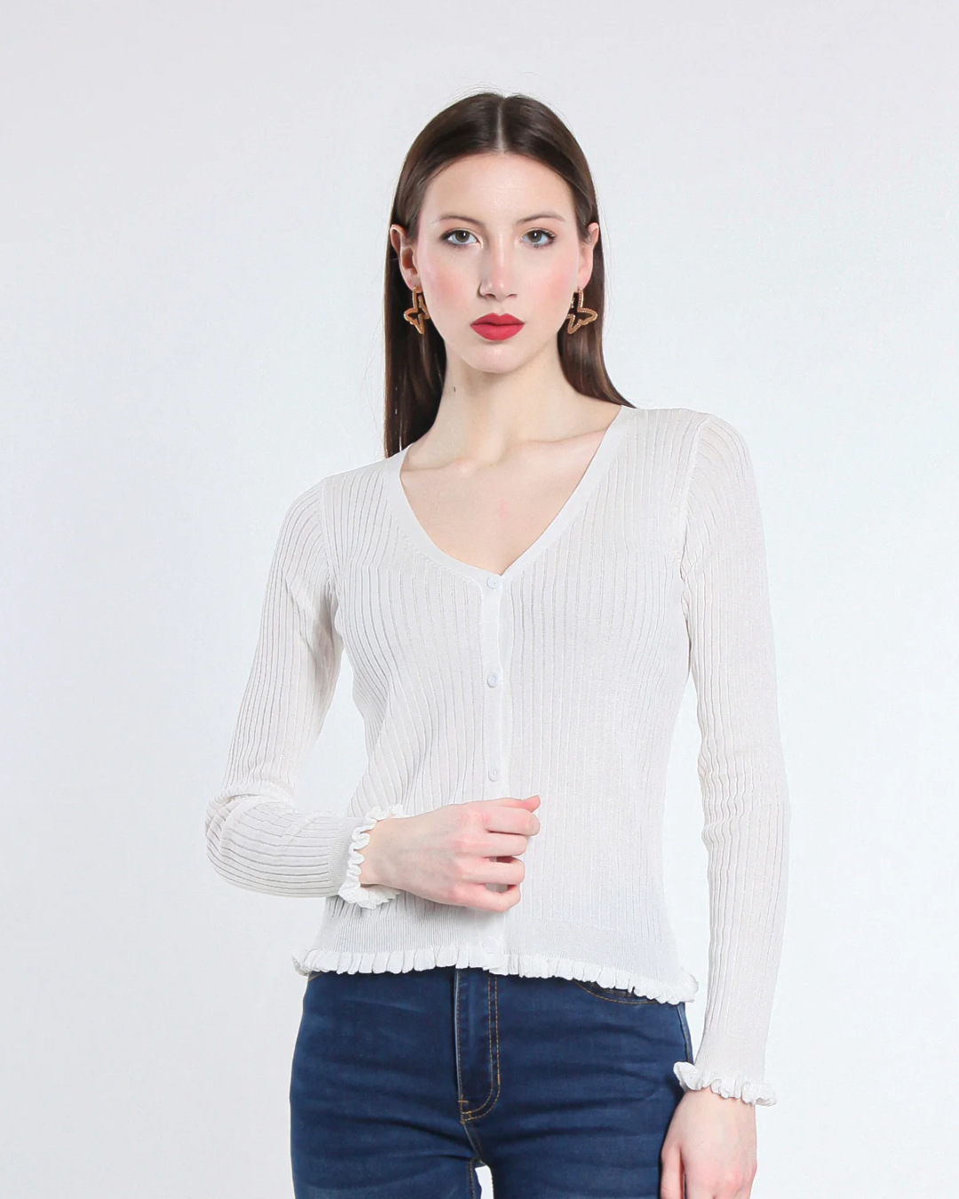 Viscose Cardigan - White