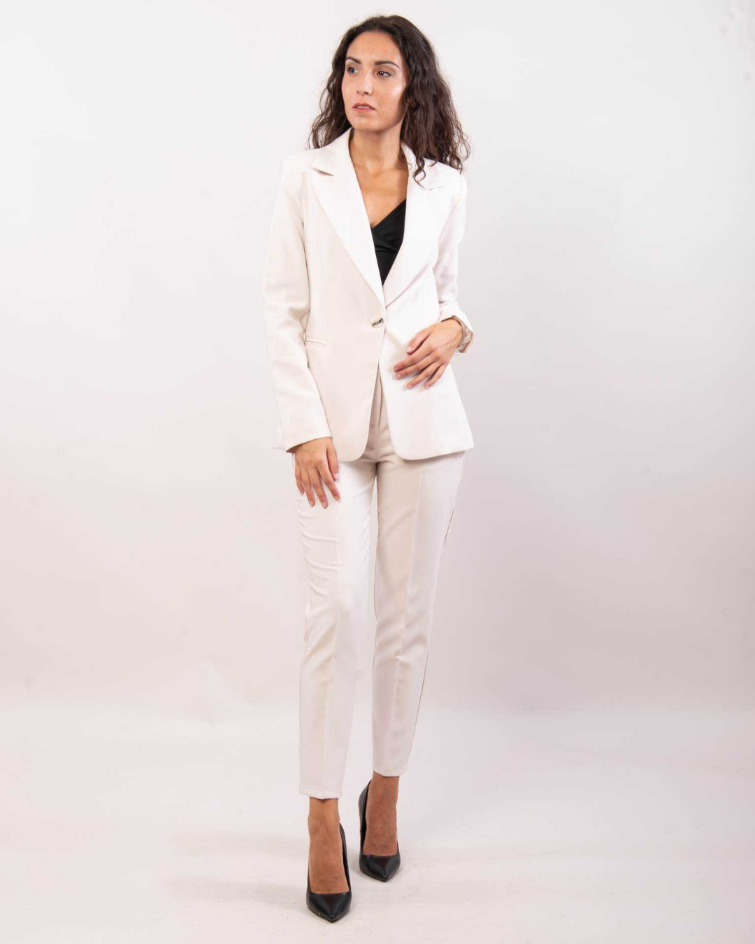 Elegant Blazer Jacket - Beige