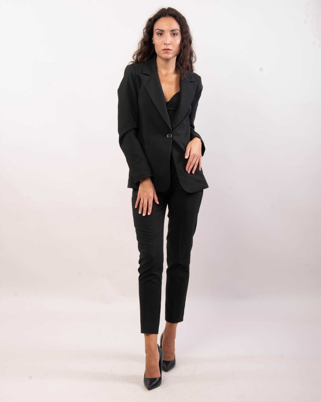 Elegant Blazer Jacket - Black