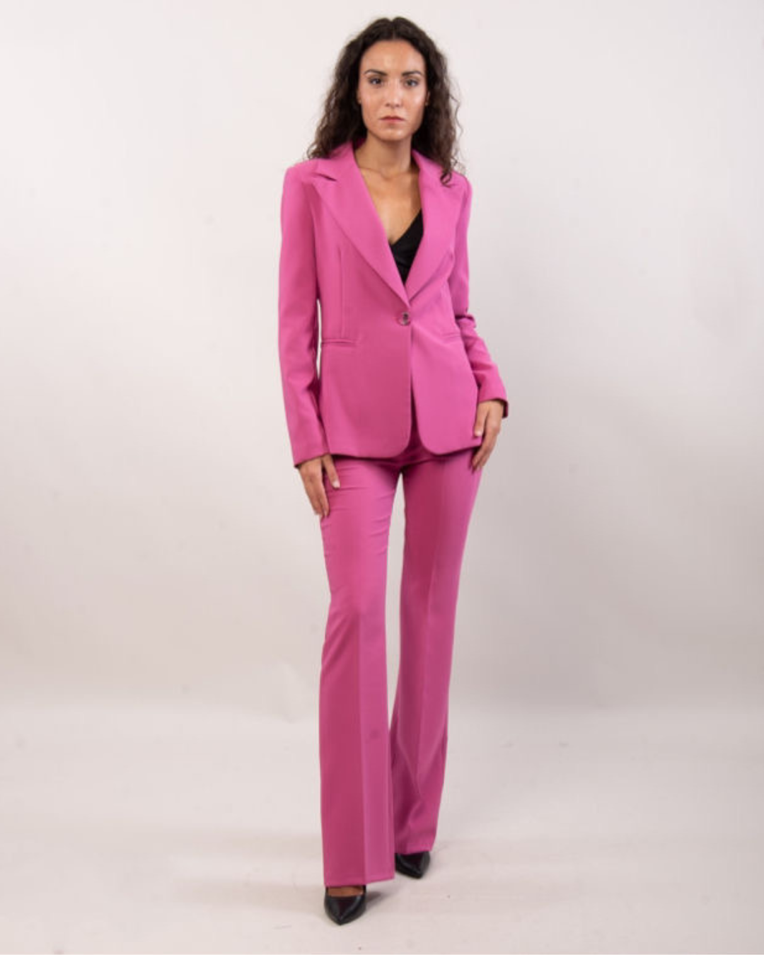 Elegant Blazer Jacket - Fuchsia