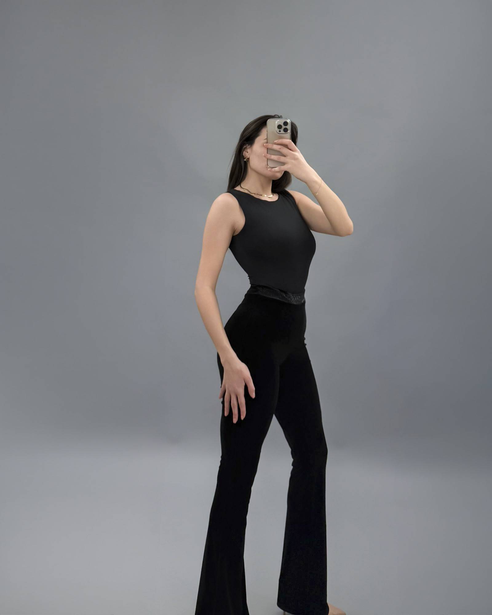 Sleeveless Scoop-Neck Bodysuit - Black