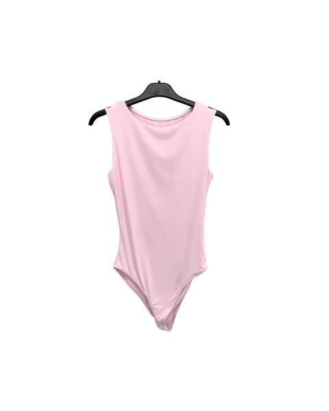 Sleeveless Scoop-Neck Bodysuit - Pink