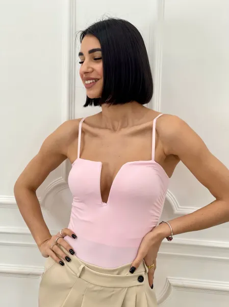 Tube Bodysuit - Pink