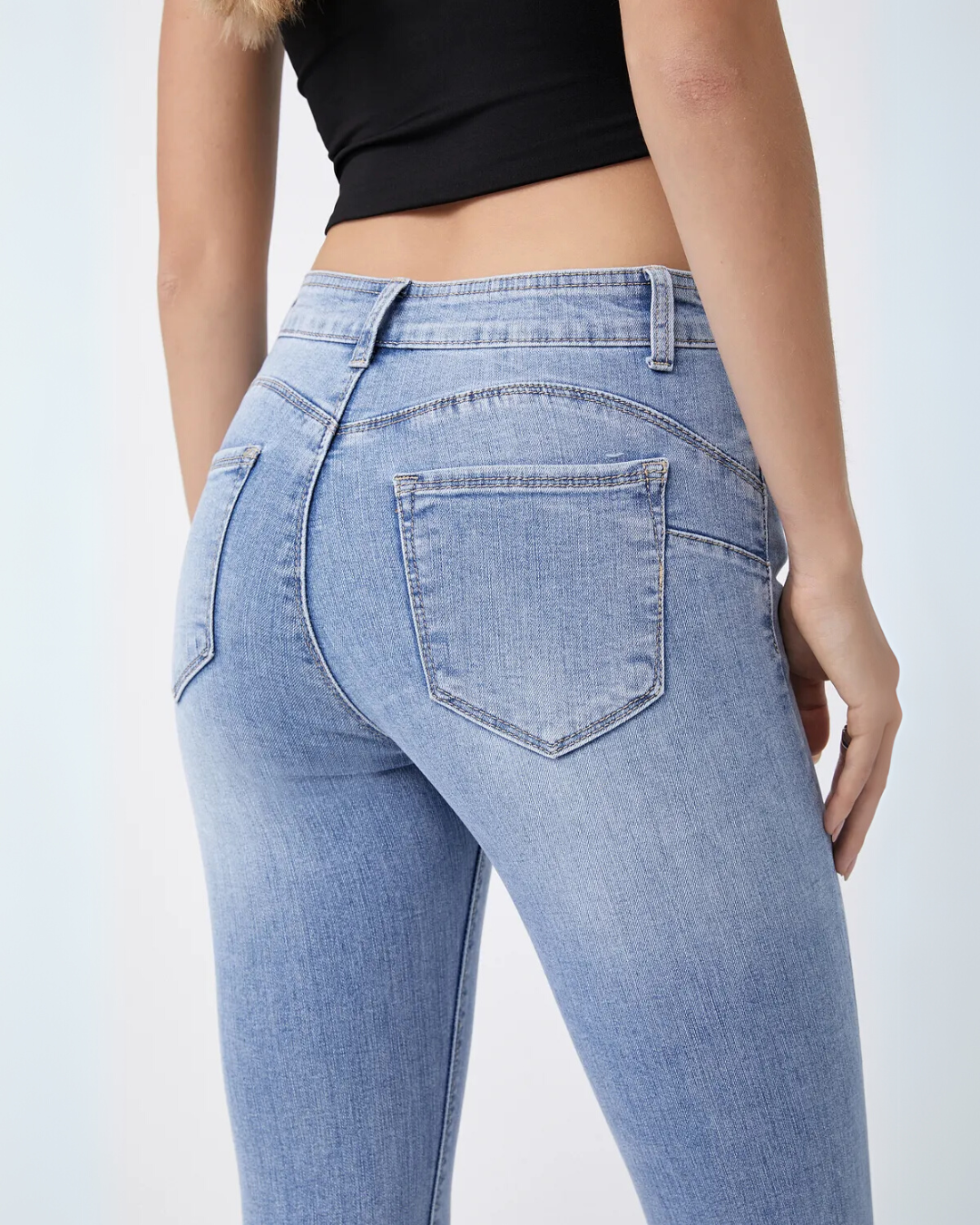 Push Up Skinny Jeans - Blue